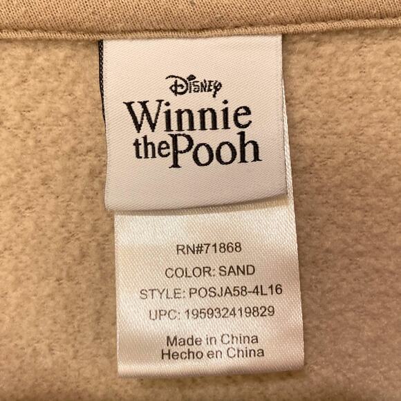 Disney's Winnie the Pooh Embroidered Patches Full-Zip Hoodie Size XXL - Picture 3 of 11